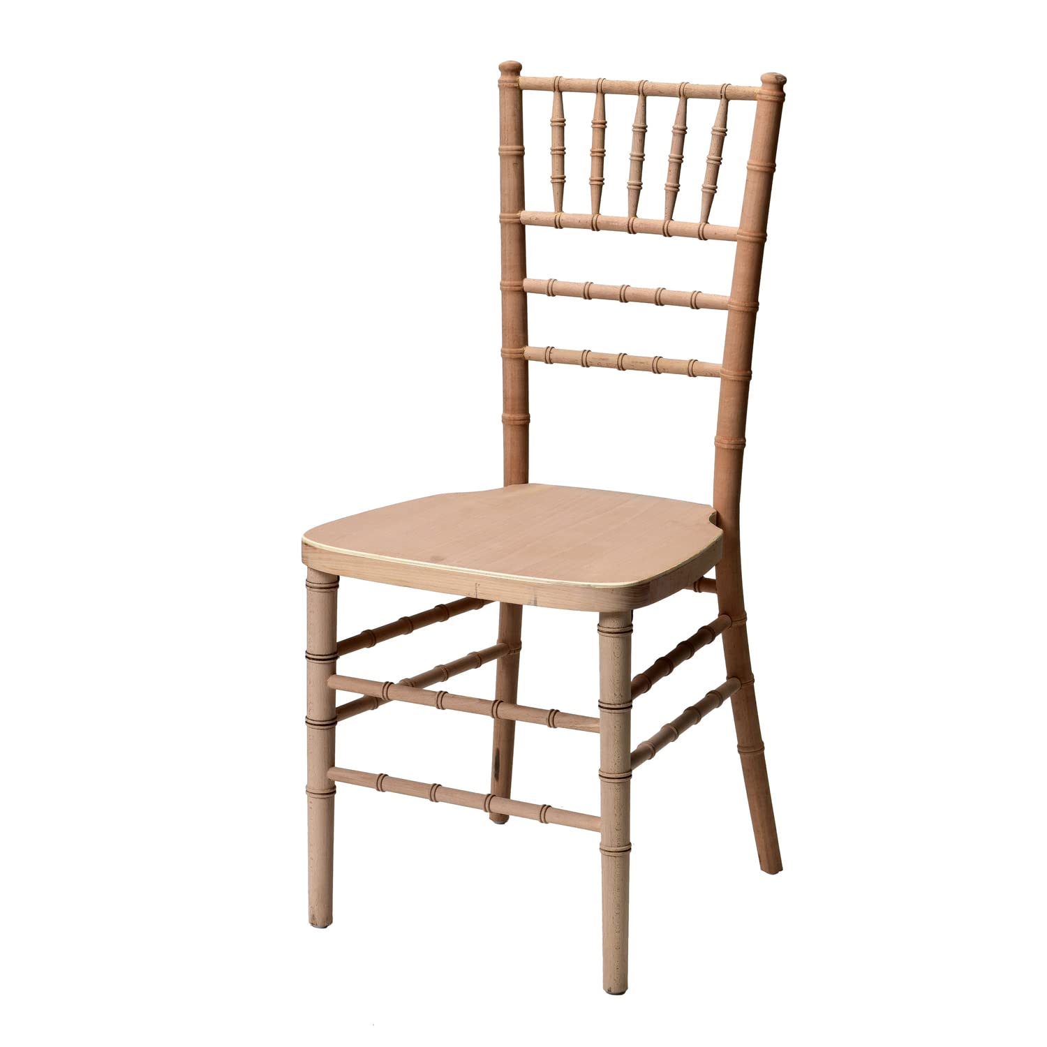 Commercial Seating Products European Natural Wood Dining Chairs, 1-Pack