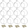 12 Pcs 3.15/ 8cm Hanging Glass Tealight Holder Globe Plant Terrariums Glass Orbs Air Plants Tea Light Candle Holders Home Decor 