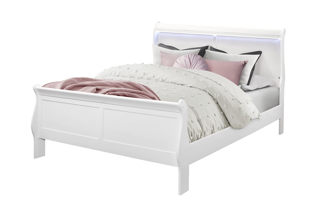 Global Furniture Usa Charlie White Queen Bed