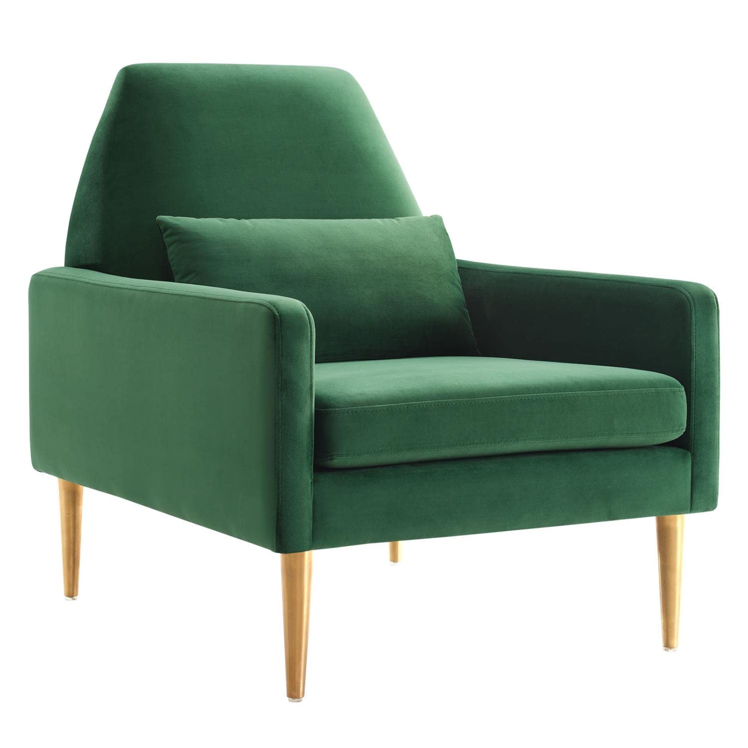 Modway Liliana Performance Velvet Armchair With Emerald Finish Eei-5021-Eme