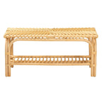 Baxton Studio Himari Rattan Bench, Natural Brown (233-13164-HiT)