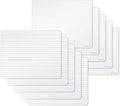 U Brands Dry Erase Lap Boards, Double Sided, Ruled And Plain, 9 X 12 Inches, 10-Pack (483U00-01)