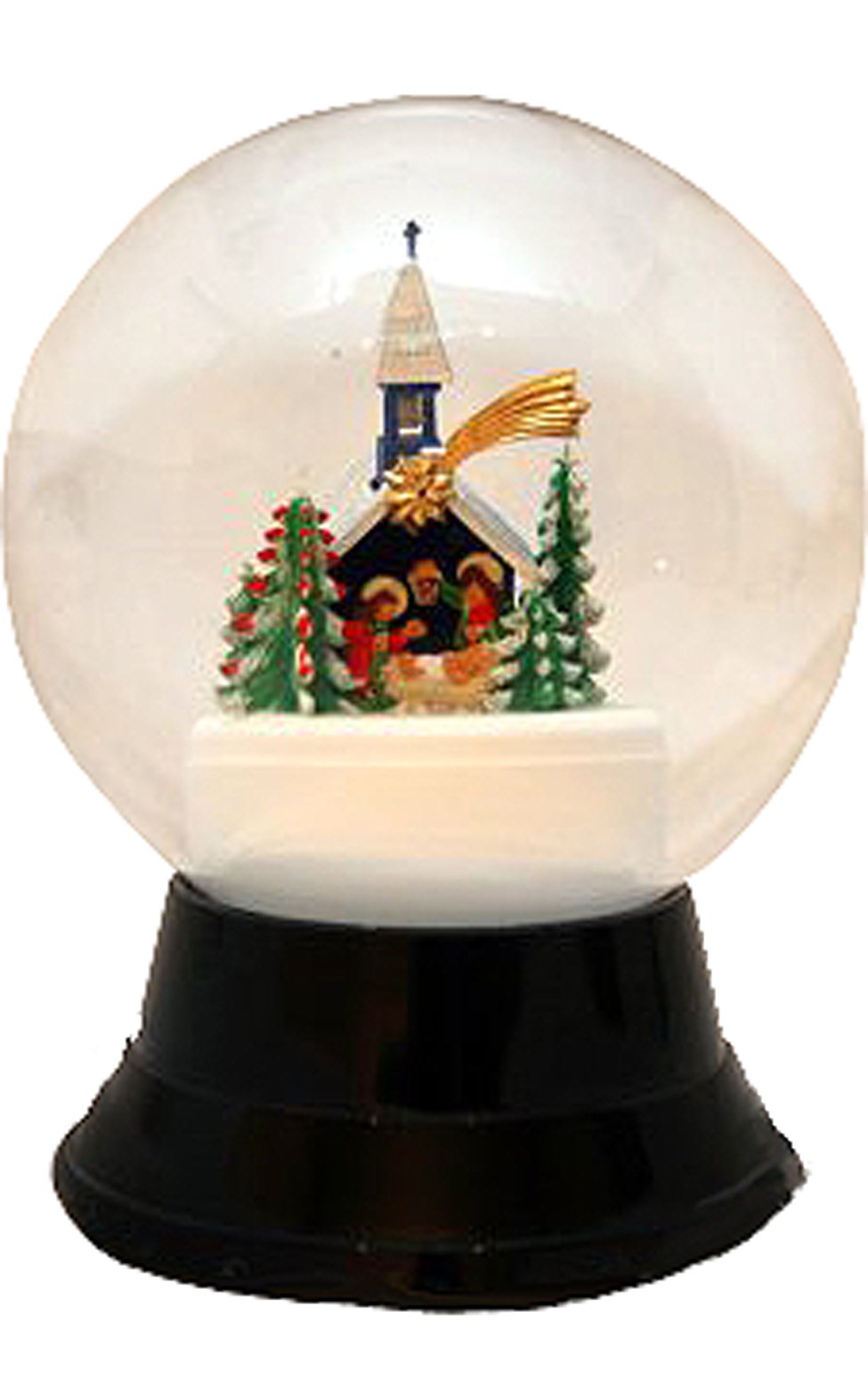 Alexander Taron Importer Pr1741 Perzy Snowglobe, Large Chapel-7&quot; H W X 3&quot; D, 7&quot; X 3&quot; X 3&quot;, Brown