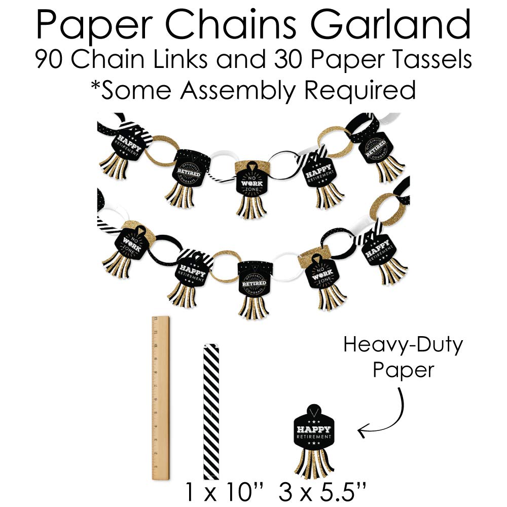Big Dot Of Happiness Happy Retirement - Banner And Photo Booth Decorations - Retirement Party Supplies Kit - Doterrific Bundle