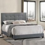 Intercon Addyson UPH Bed Platform, Queen (U.S. Standard), Gray