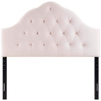 Modway Sovereign Full Diamond Tufted Performance Velvet Headboard, Pink