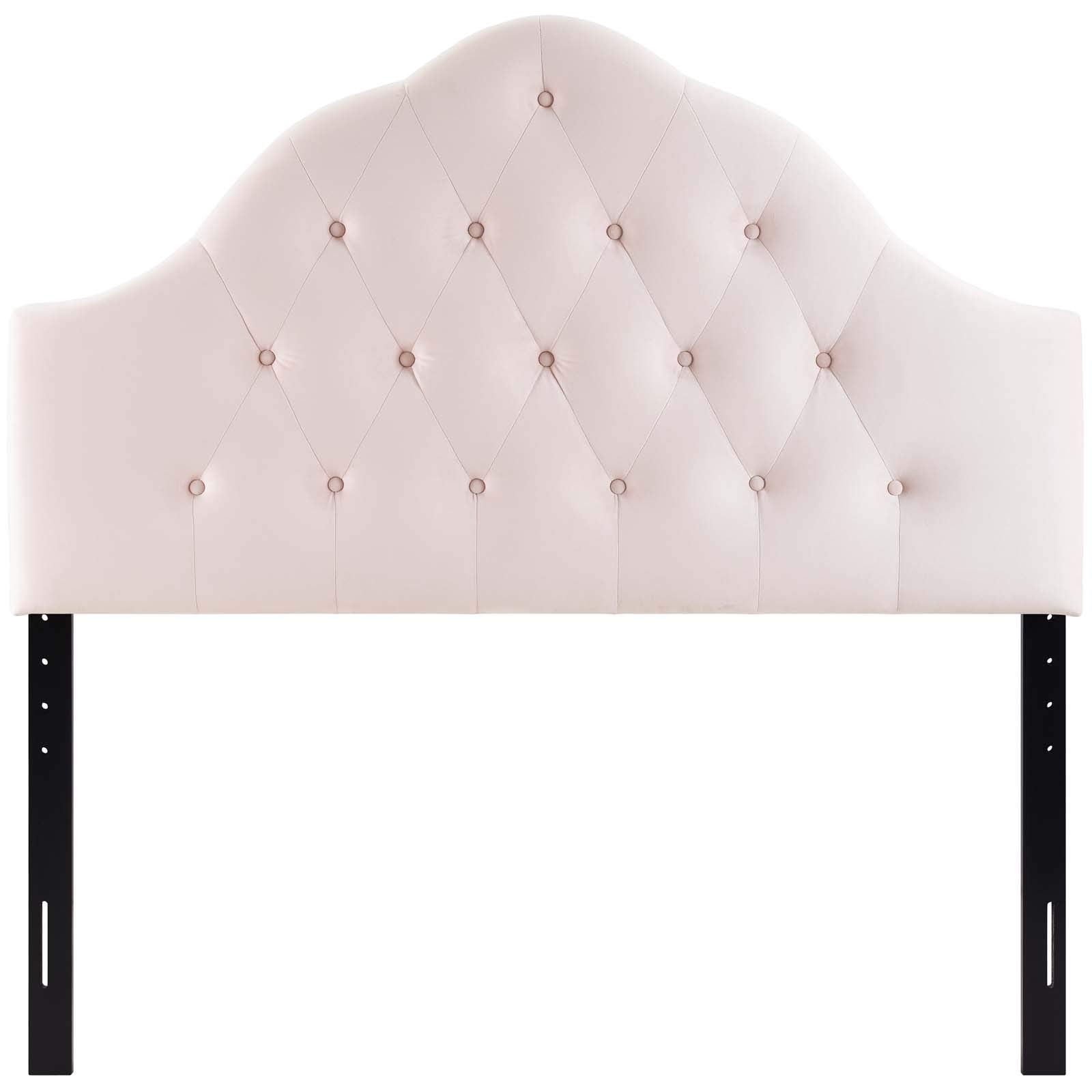 Modway Sovereign Twin Diamond Tufted Performance Velvet Headboard, Pink