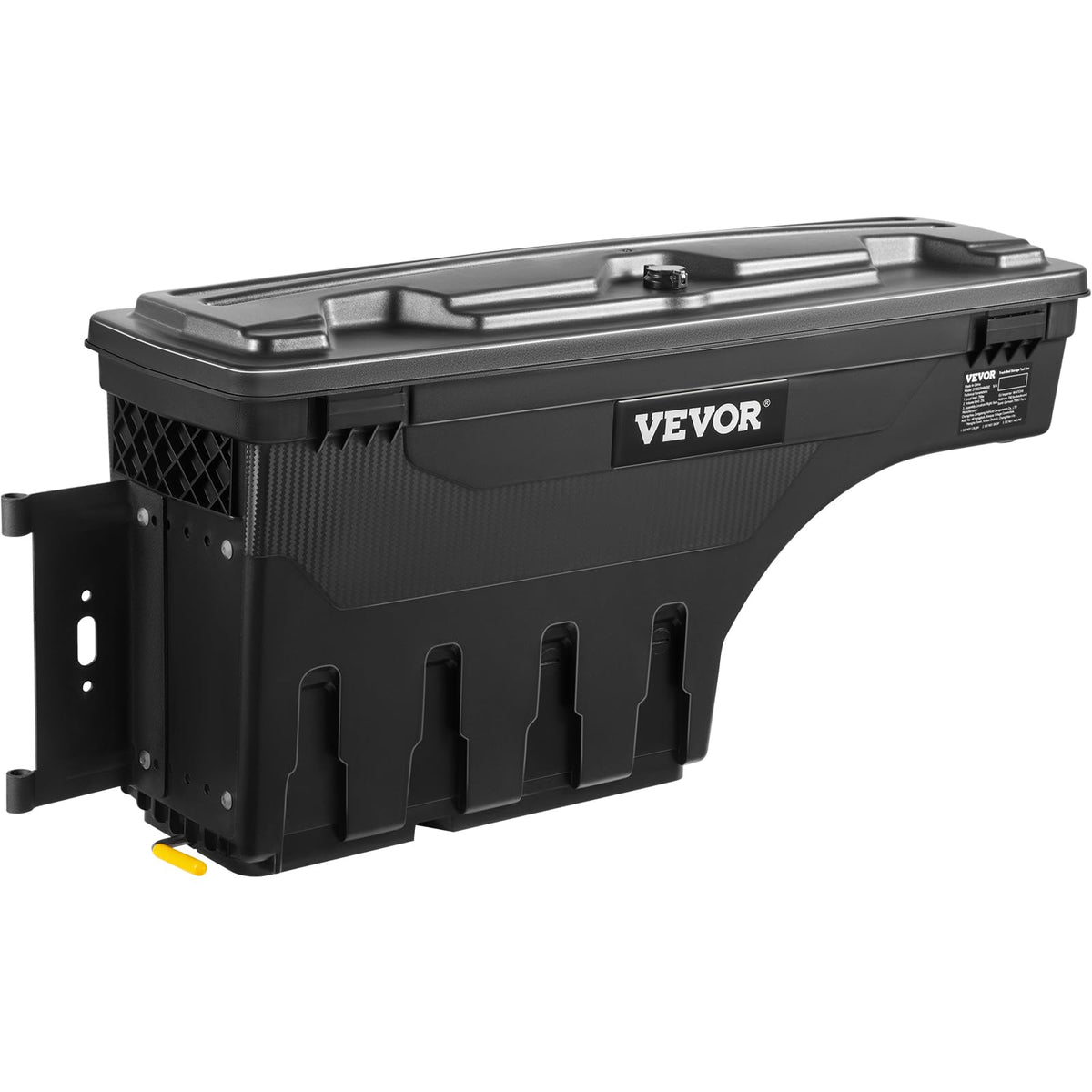 Vevor Truck Bed Storage Box, Fits 2015-2021 Ford F150, Driver Side, Lockable Lid, Waterproof Pa6 Wheel Well Tool Box 6.6 Gal/25