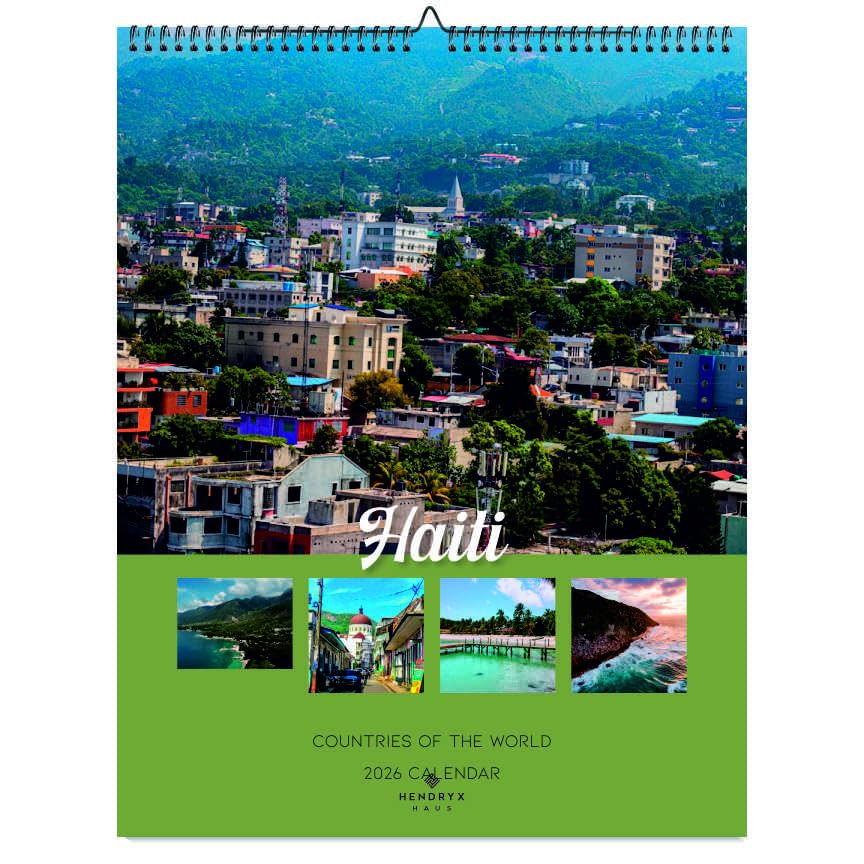 Haiti 2026 Wall Calendar - Scenic Photography, 12-Month Planner, 8.5x11 Inches, January to December - Holiday Gift Idea