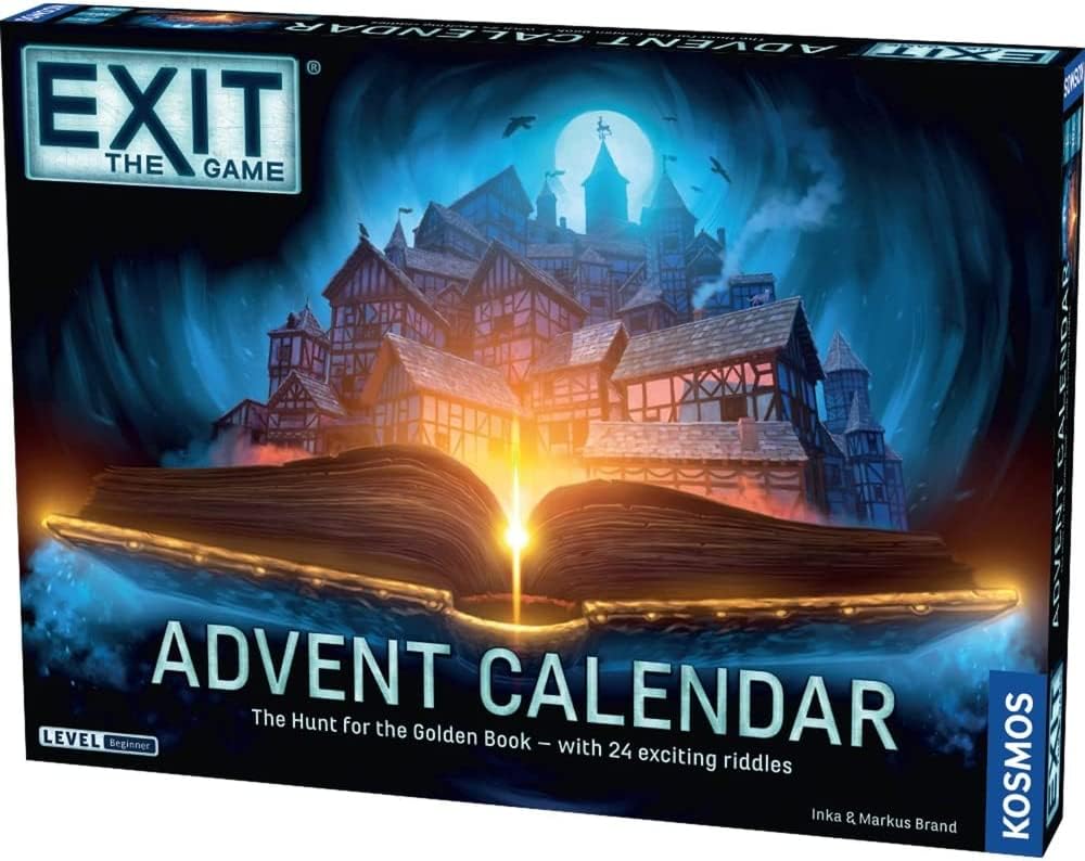 Exit: Advent Calendar - The Hunt For The Golden Book | Exit: The Game - A Kosmos Game | Family-Friendly, Card-Based At-Home Esca