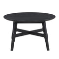 Steve Silver Company Oslo Coffee Table, Costal, Transitional, Mid-Century, Modern, Rustic, Table Living Room Accent, Cocktail Table for Small Spaces, Black