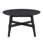 Steve Silver Company Oslo Coffee Table, Costal, Transitional, Mid-Century, Modern, Rustic, Table Living Room Accent, Cocktail Table for Small Spaces, Black