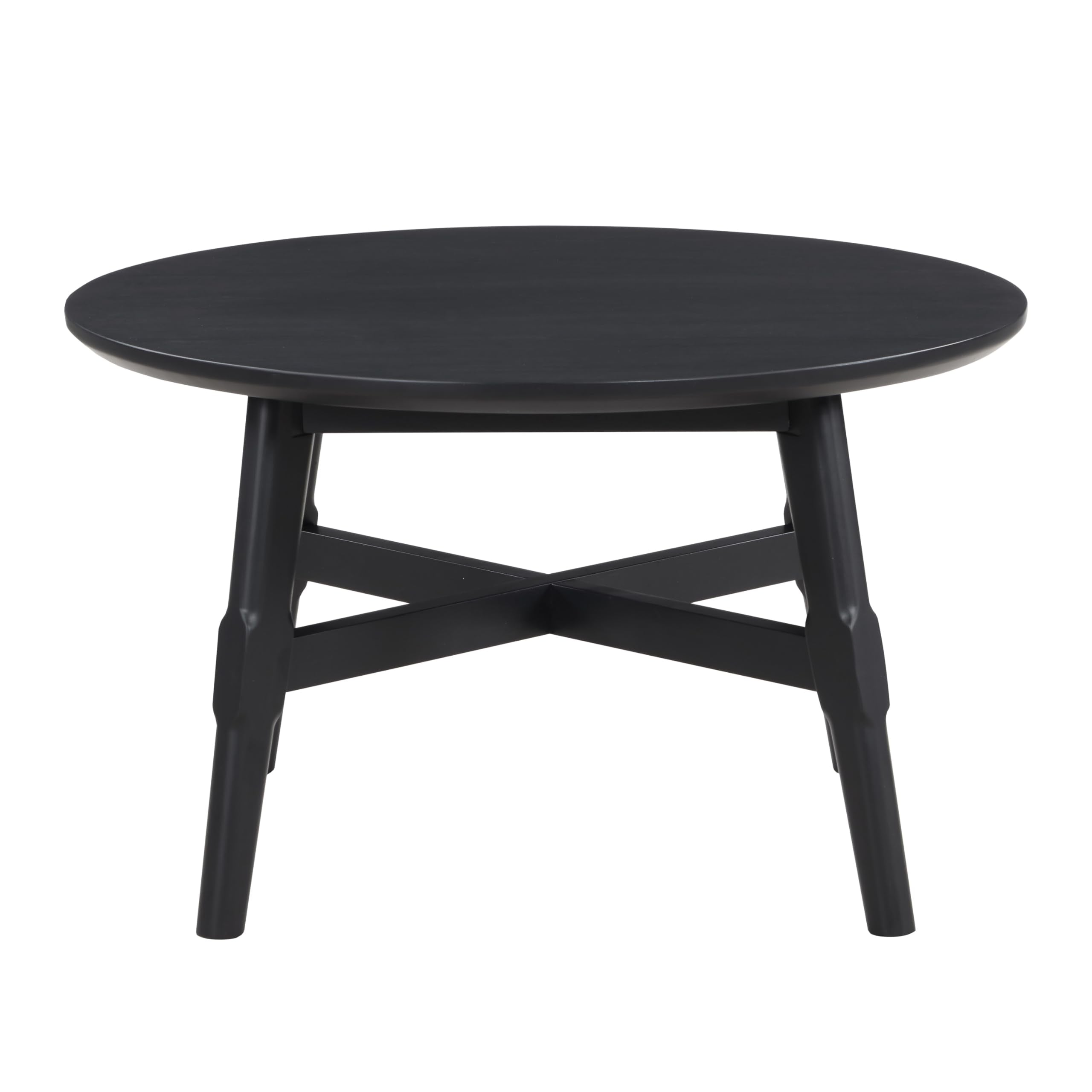 Steve Silver Company Oslo Coffee Table, Costal, Transitional, Mid-Century, Modern, Rustic, Table Living Room Accent, Cocktail Table for Small Spaces, Black