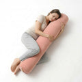 Ailuteie Body Pillow for Adults,Long Round Pillow,Big Cylindrical Pillow,Large Full Bolster Pillows for Side Sleepers (Blush Pin