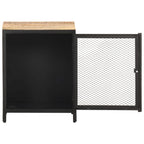 vidaXL Solid Rough Mango Wood Bedside Cabinet Nightstand Bedside Table Bedroom Telephone Stand Living Room Storage Box Home Interior
