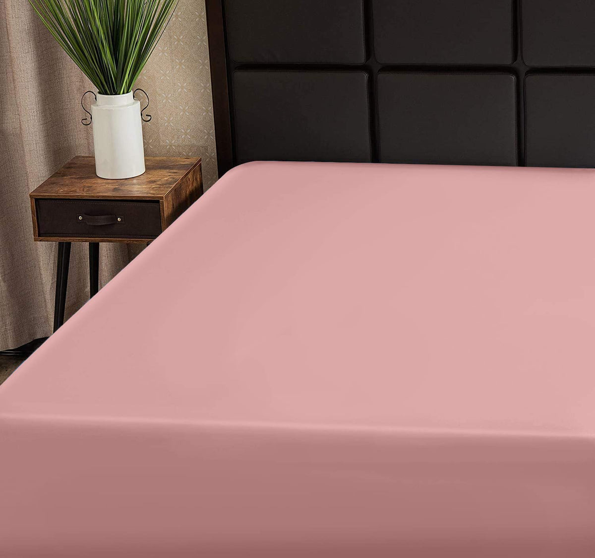 Superity Linen California King Fitted Sheet Only, 100% Cotton Cool And Breathable, Machine Wash And Dry Cal King Fitted Sheet 72