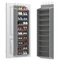 REGELETO 10 Tiers Large Size Over Door Shoe Organizer Storage, Hanging Shoe Rack for Door with Deep Pockets, Fit 20-30 Pairs Sho