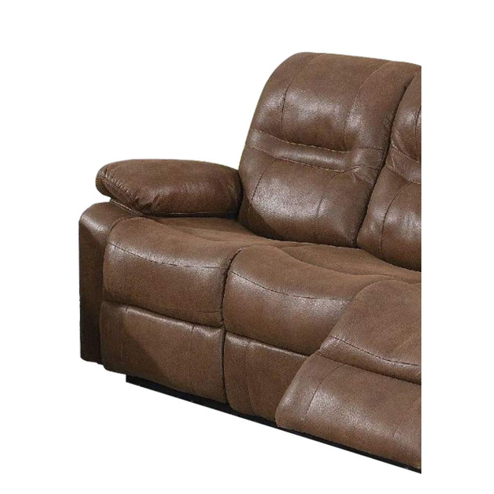 Simple Relax Breathable Leatherette Motion Bucket Seats Sofa, Brown