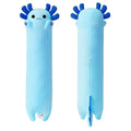 Peach Cat Blue Long Axolotl Plush Pillow Toy Cute Axolotl Stuffed Animal For Girls And Boys 36'