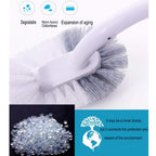 Marbarsse Bathroom Toilet Bowl Brush And Holder, Curved Design Toilet Brush For Deep Cleaning Under Rim, Best Toilet Brush Set,
