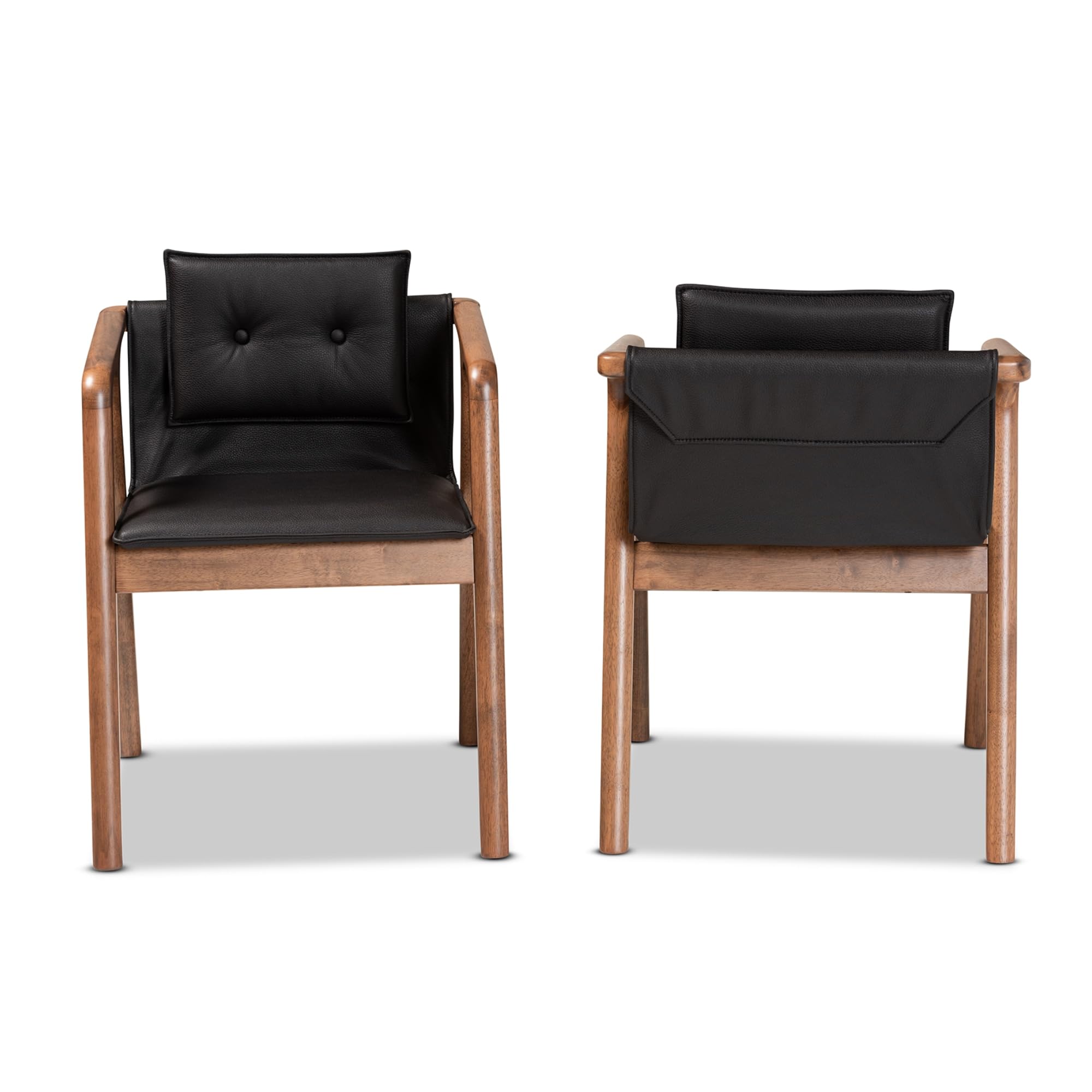 Baxton Studio Tarana Mid-Century Modern Dining Chair Set - Thumbnail 3