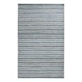 Kosas Home Del Mar 60 x 96 Striped Jute & Cotton Area Rug in Aqua Blue