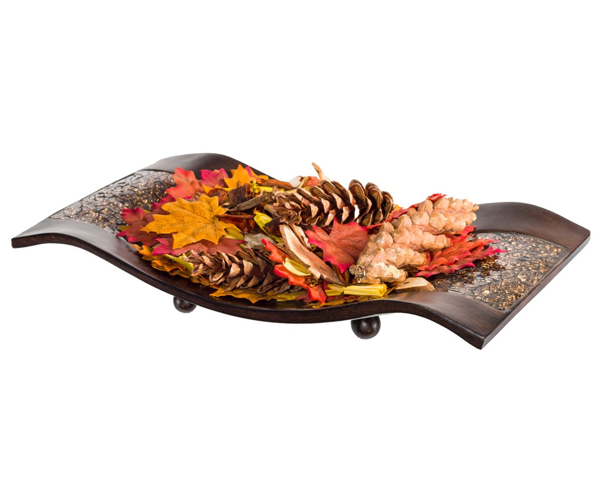 Creative Scents Schonwerk Centerpiece Home Decor Crackled Mosaic Design, Table Decorations for Dining/Living Room/Coffee Table D