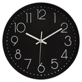 Preciser Wall Clocks Battery Operated Non-Ticking Red Clock 12 Inch Kitchen Wall Clock Quartz Silent Movement Large Decorative C