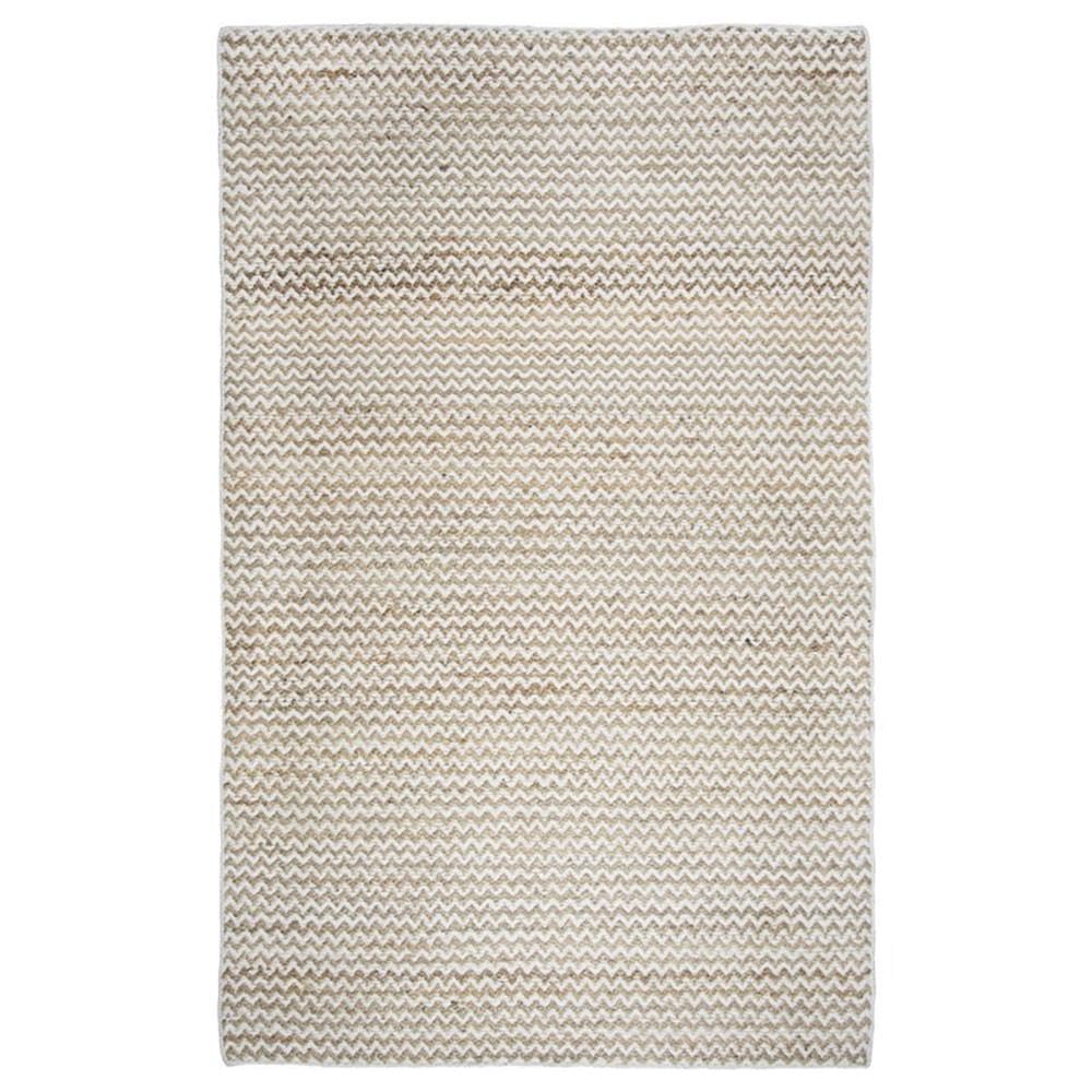 Alora Decor Harlem 3' X 5' Chevron Natural/Gray/Rust/Blue Hand-Woven Area Rug