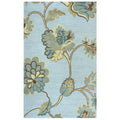 Rizzy Home Alora Decor Charming 3' X 5' Floral Blue/Gray/Rust/Blue Hand-Tufted Area Rug