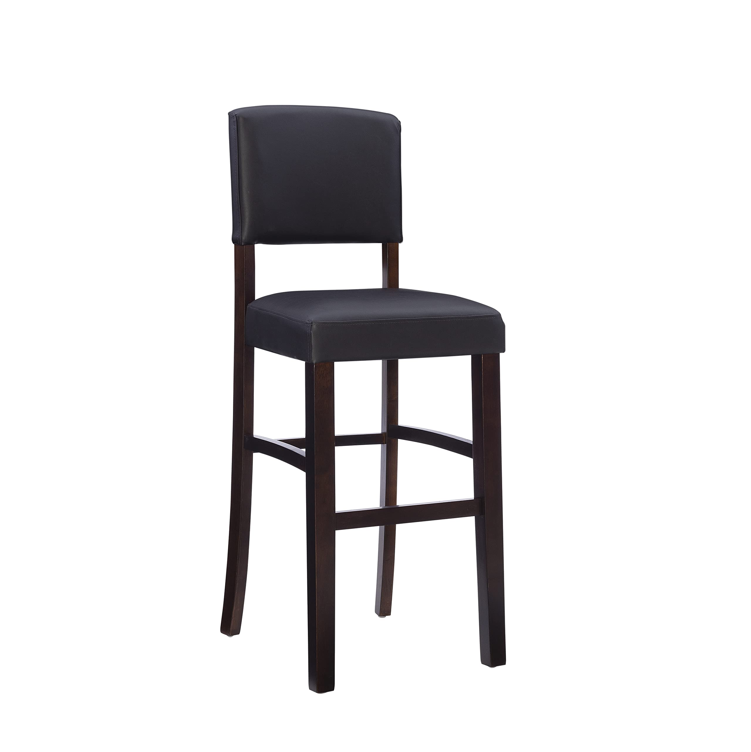 Linon Monaco Stool 30 Espresso