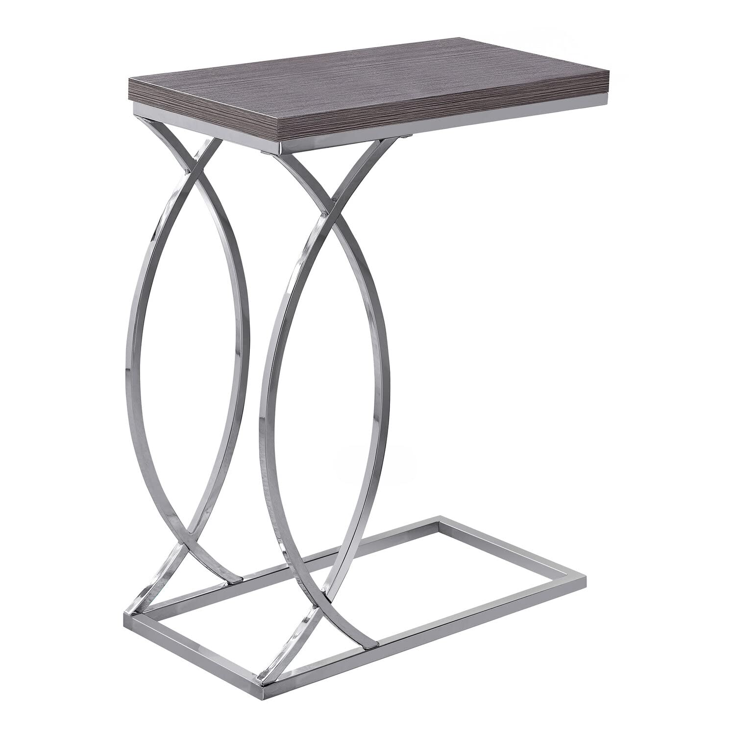 Monarch Specialties I Accent, END, Snack Table, GREY