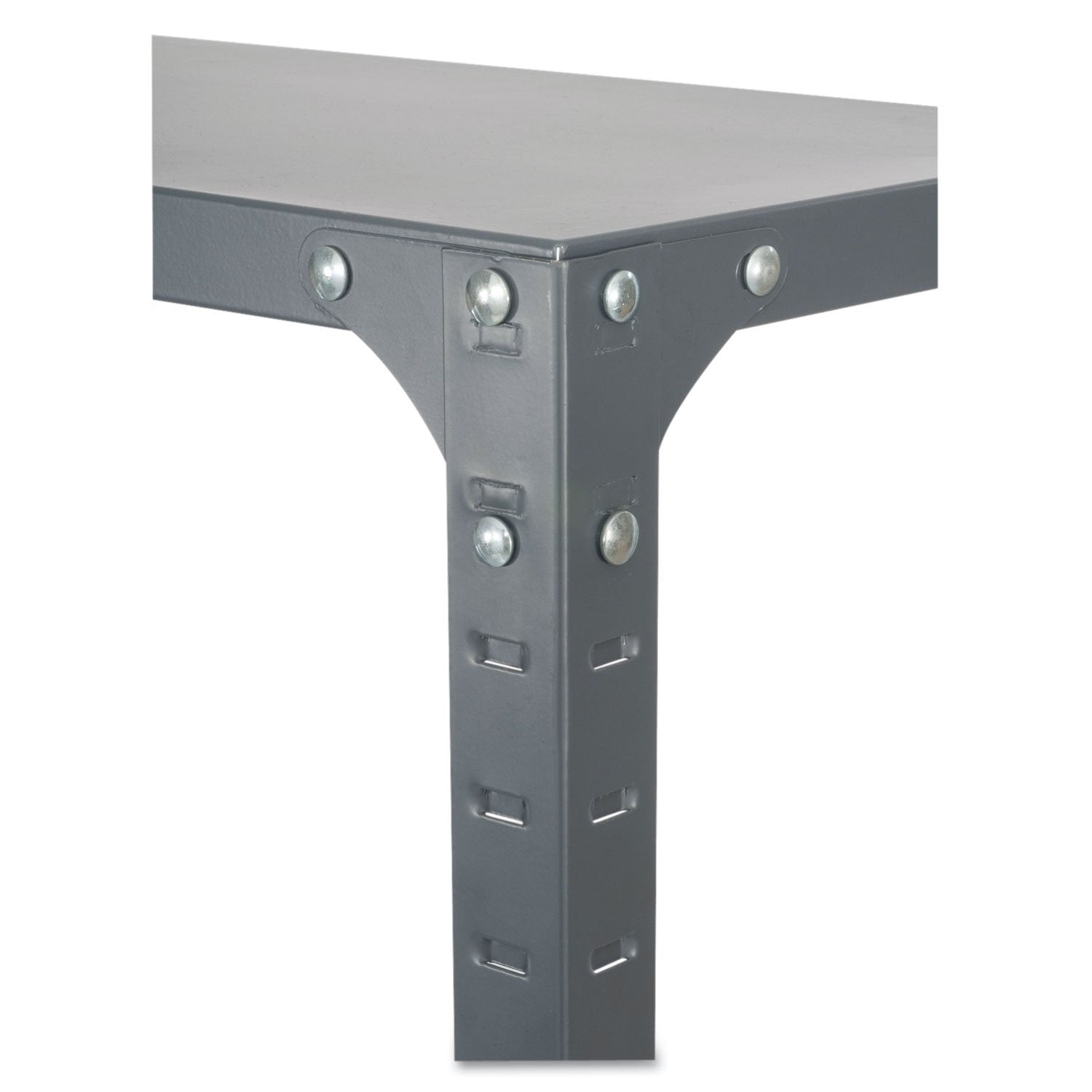 Safco 6270 Commercial Steel Shelving Unit, Six-Shelf, 36w x 24d x 75h, Dark Gray