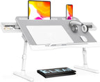 Foldable Laptop Bed Tray Desk With Extral Drawstring Bag, Klear Adjustable Laptop Bed Table With Heights And Angles, Laptop Lap