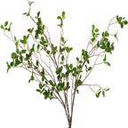 3pcs Artificial Branches Plants Greenery Stems Faux Branches for Vase Plant Artificial Eucalytus Branches Fake Ficus Twig (45''/