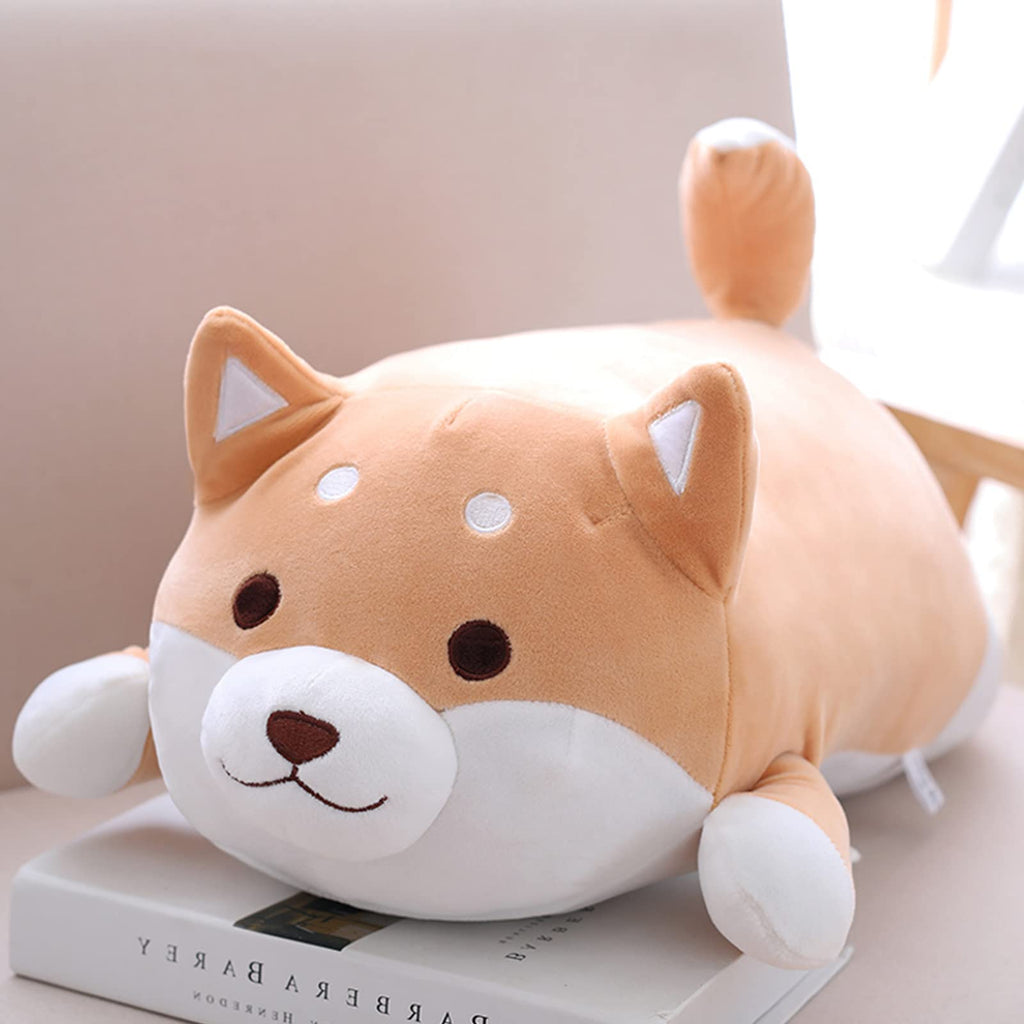 Shiba Inu Dog Plush Pillow, Soft Cute Corgi Stuffed Animals Doll Toys Gifts For Valentine, Christmas, Birthday, Bed, Sofa Chair