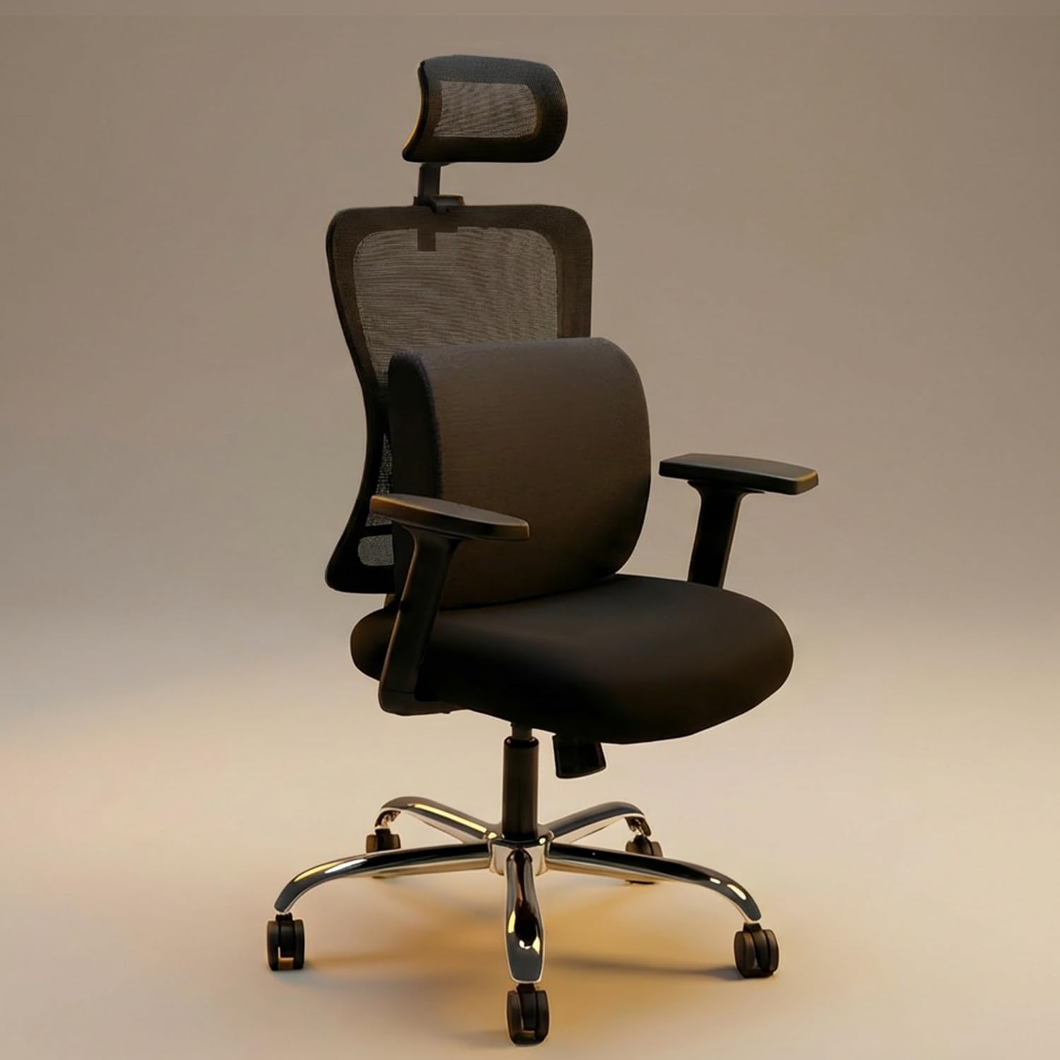 Valorx Usa Breathe 2026 Ergonomic High Back Office Chair | Orthopedic Memory Foam Back Cushion | Smart TiltLock Mechanism | Bre
