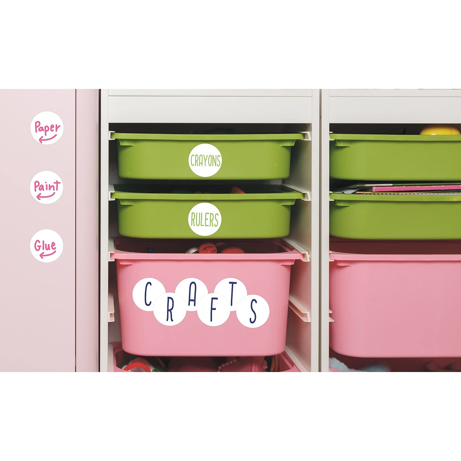 Wallies Dry Erase Label Dots (W16205)