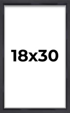 18x30 Shadow Box Frame Contemporary Black | 1'' Depth of Usable Space| Interior Size 18x30 or 30x18 Inches| UV Resistant Acrylic