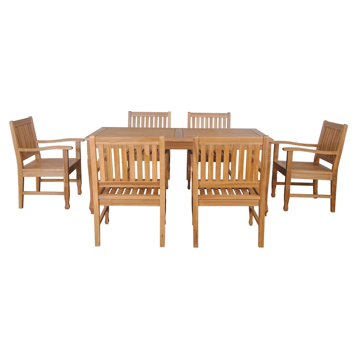Anderson Teak Rockford 7-Pieces Teak Dining Set - Thumbnail 3