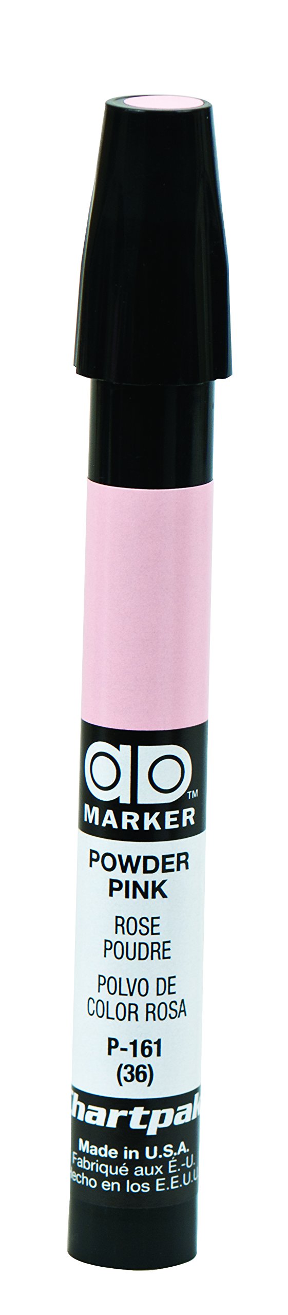 Ad Marker The Original Chartpak, Tri-Nib, Powder Pink, 1 Each (P161)