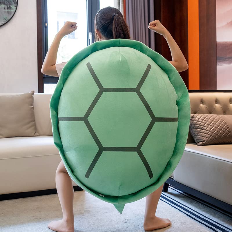 Srutirbo Wearable Turtle Shell Pillow, Removable Oversized Doll Stuffed Animal Costume Plush Toy Funny Dress Up,Creative Gift Fo
