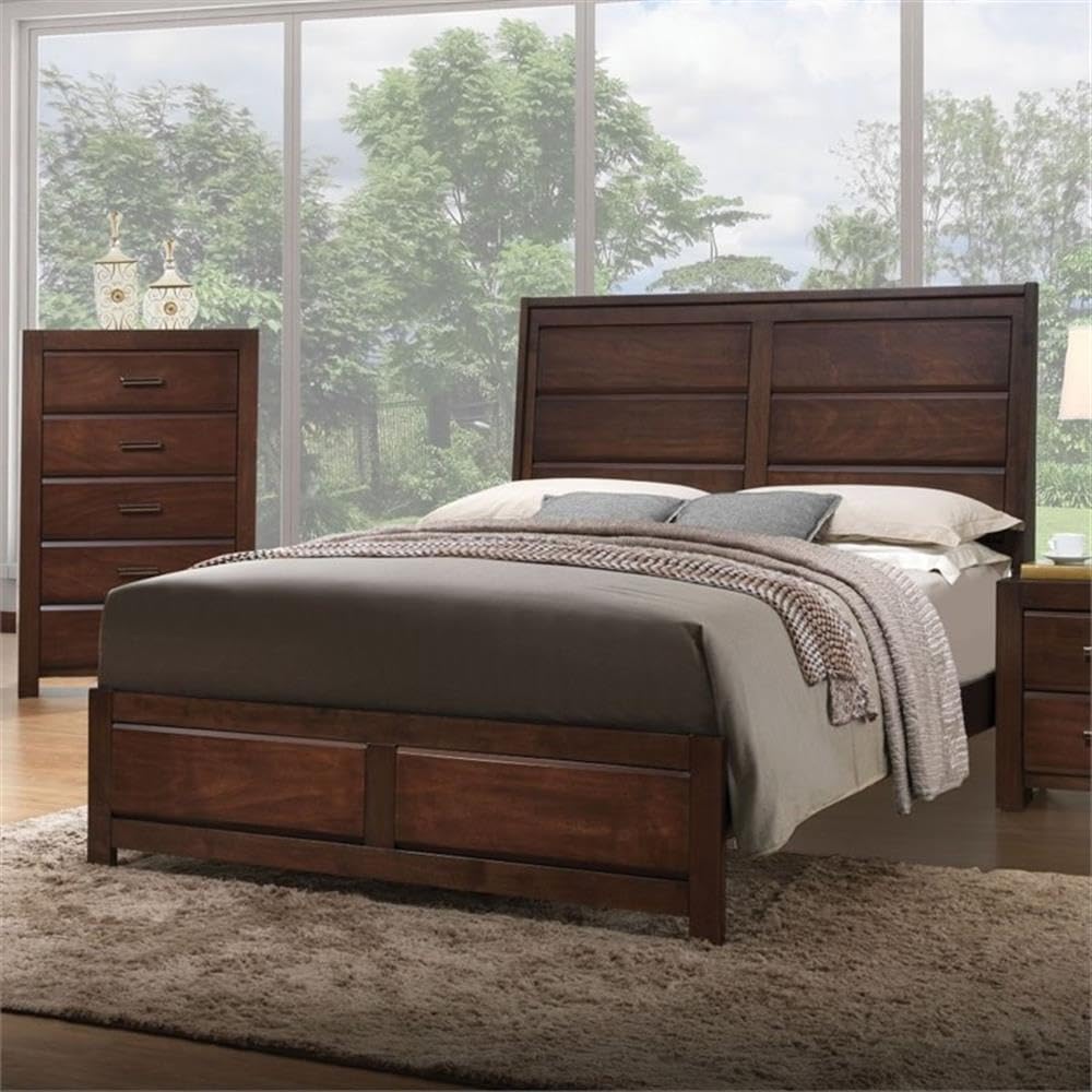 Acme Oberreit Queen Bed In Walnut