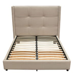 Beverly Sand Fabric Eastern King Bed with Storage by Diamond Sofa