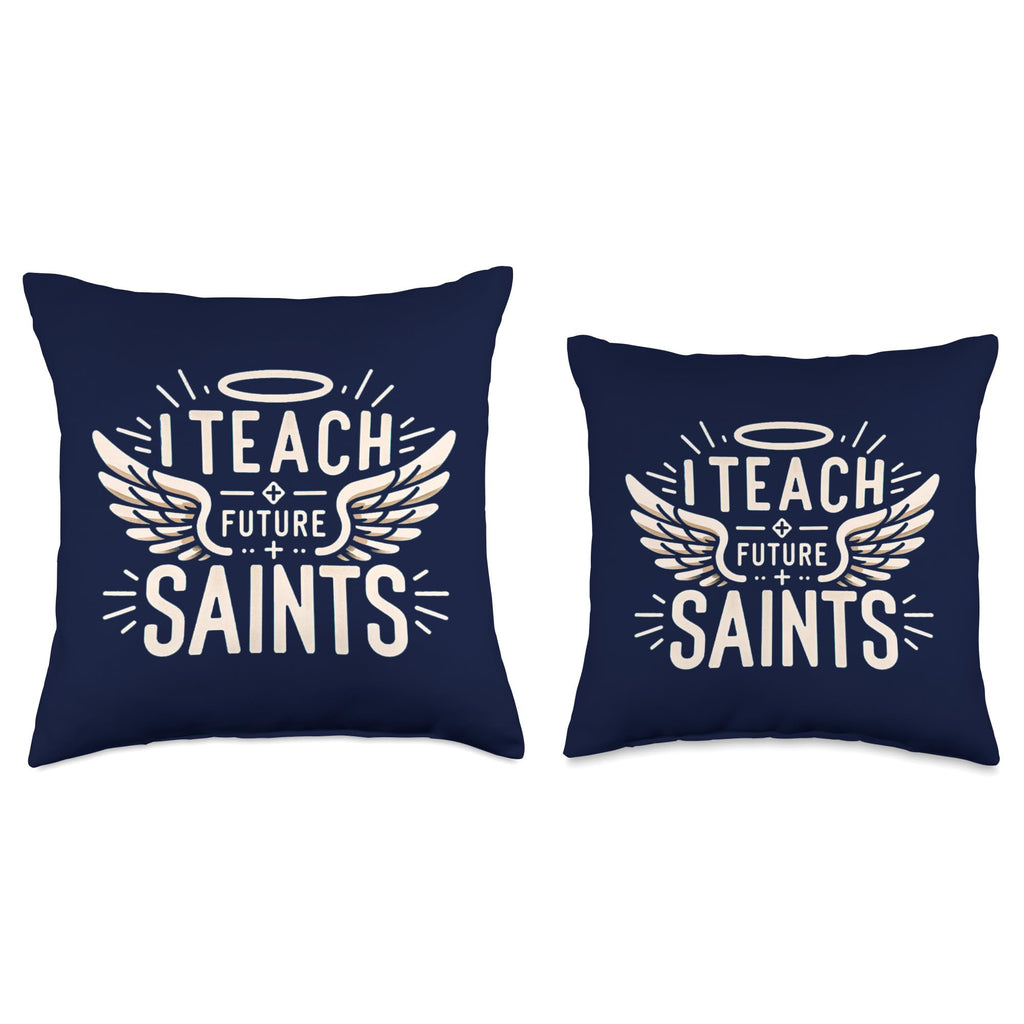 Back To School Parochial Catholic Teacher Gifts Happy Back To School Catholic Parochial Teacher Throw Pillow, 16X16, Multicolor