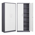 Sisesol Metal Storage Cabinet With Doors And Shelves, 71' Tool Storage Cabinet- Garage Cabinets And Storage System Kitchen Pantry Storage Cabinet With Adjustable Shelves Steel Storage Tall Cabinet