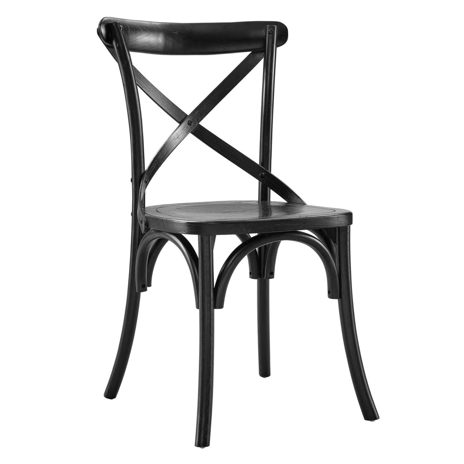 Modway Gear Chair, Black 21 X 19.5 X 34.5