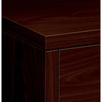 Hon 10500 Series Full Height File/File Pedestals-Mobile Pedestal, File/File, 15-3/4"X22-3/4"X28", Mahogany