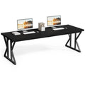 LITTLE TREE 78.7 Inch Large Executive Desk, Extra Long Computer Office Desk Workstation, Modern Simple Style Laptop Table, Sturd
