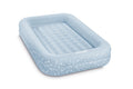 Intex 66810Fl Inflatable Kidz Travel Bed Set, Includes Hand Pump And Carry Bag, Removable Mattress, Quick Inflation, Indoor Use,